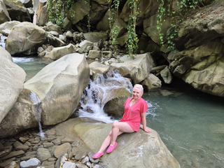 At the waterfall