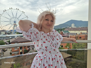 On the balcony