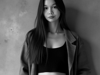 Black and white
