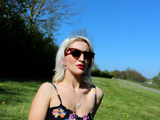 Outside in the sun