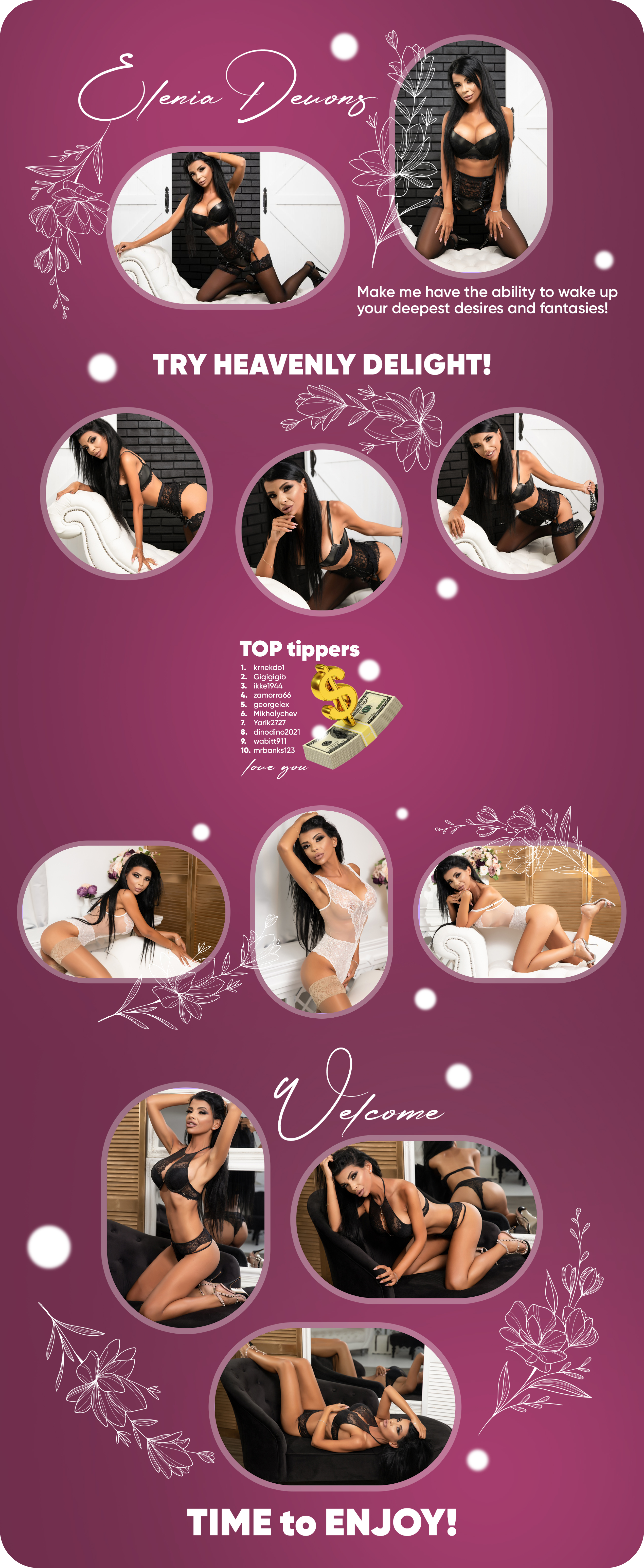 EleniaDevons Hi sweetie. Let's get acquainted! Welcome to my page! image: 1