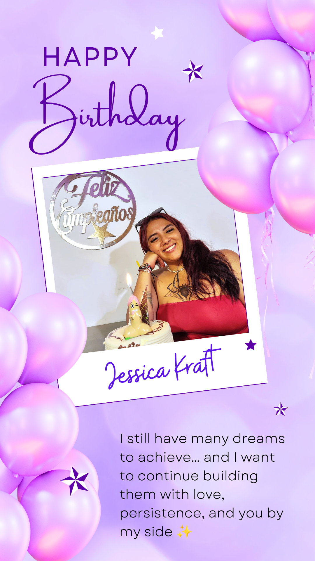 Jessica-Kraft I still have many dreams to achieve…and I want to do it with you by my side ✨ image: 1