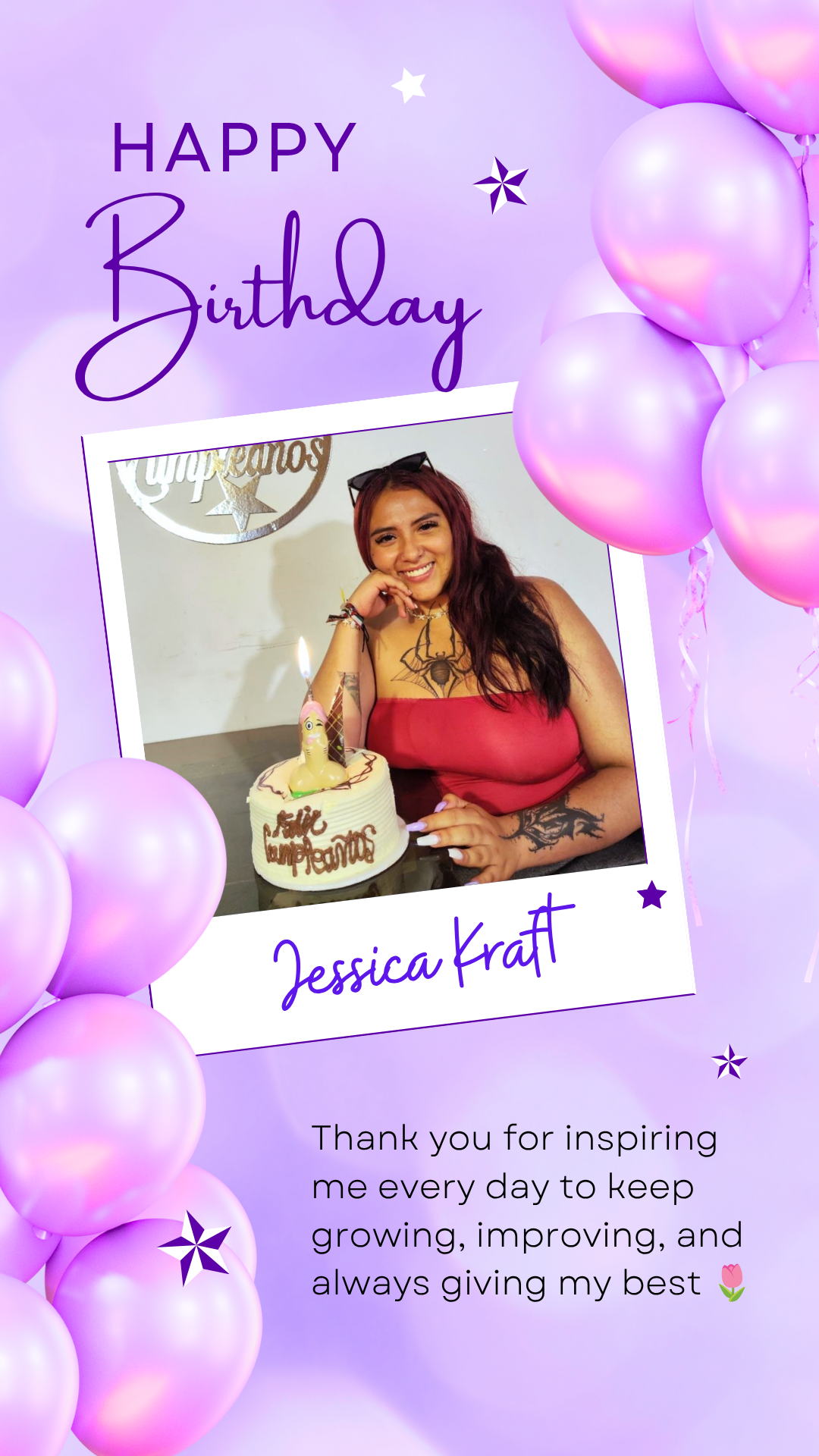 Jessica-Kraft Thank you for inspiring me every day to keep growing, improving, and always giving my best 🌷 image: 1