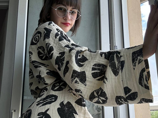 In a kimono
