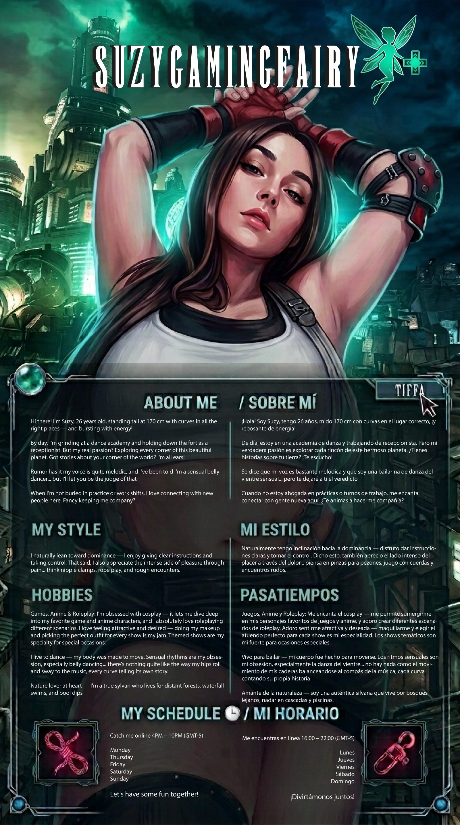 SuzyGamingFairy ABOUT ME! SOBRE MI! image: 1