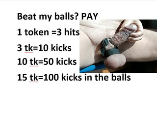 Ball busting, Trampling on his cock and balls