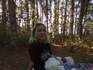 out in the woods