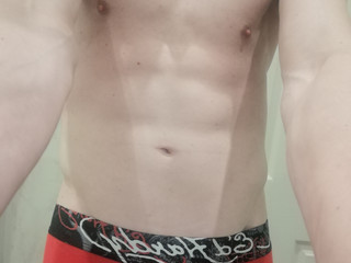 Showing off my abs