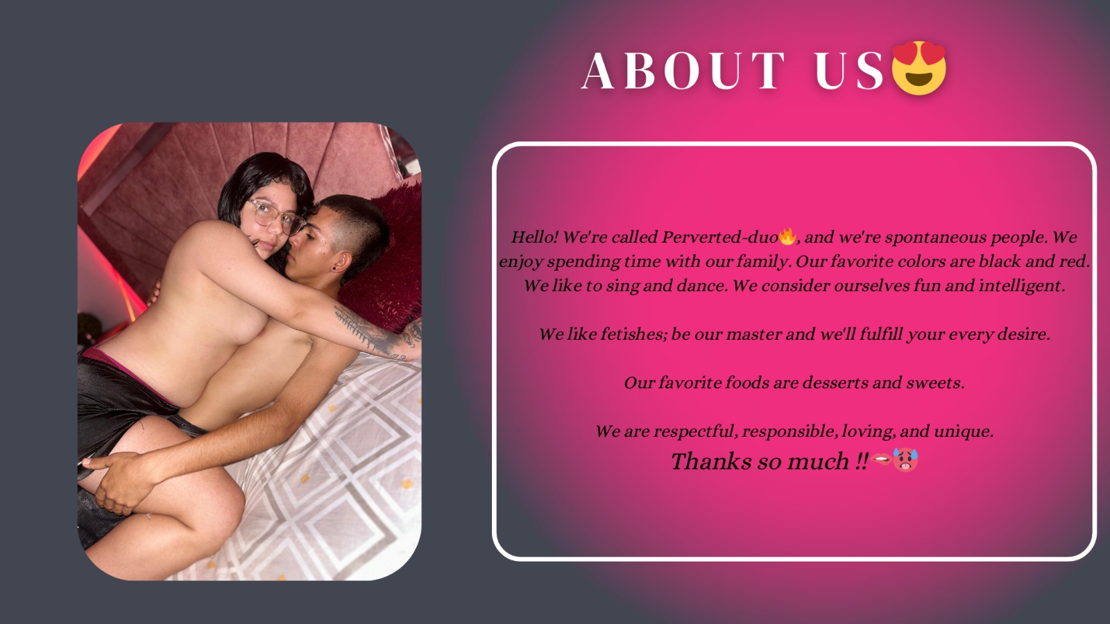 LILITH_SANTIAGO ABOUT US 😍 image: 1