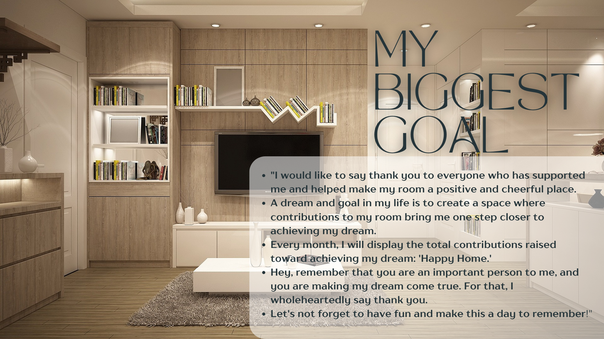 Lashmy111 My Biggest Goal image: 1