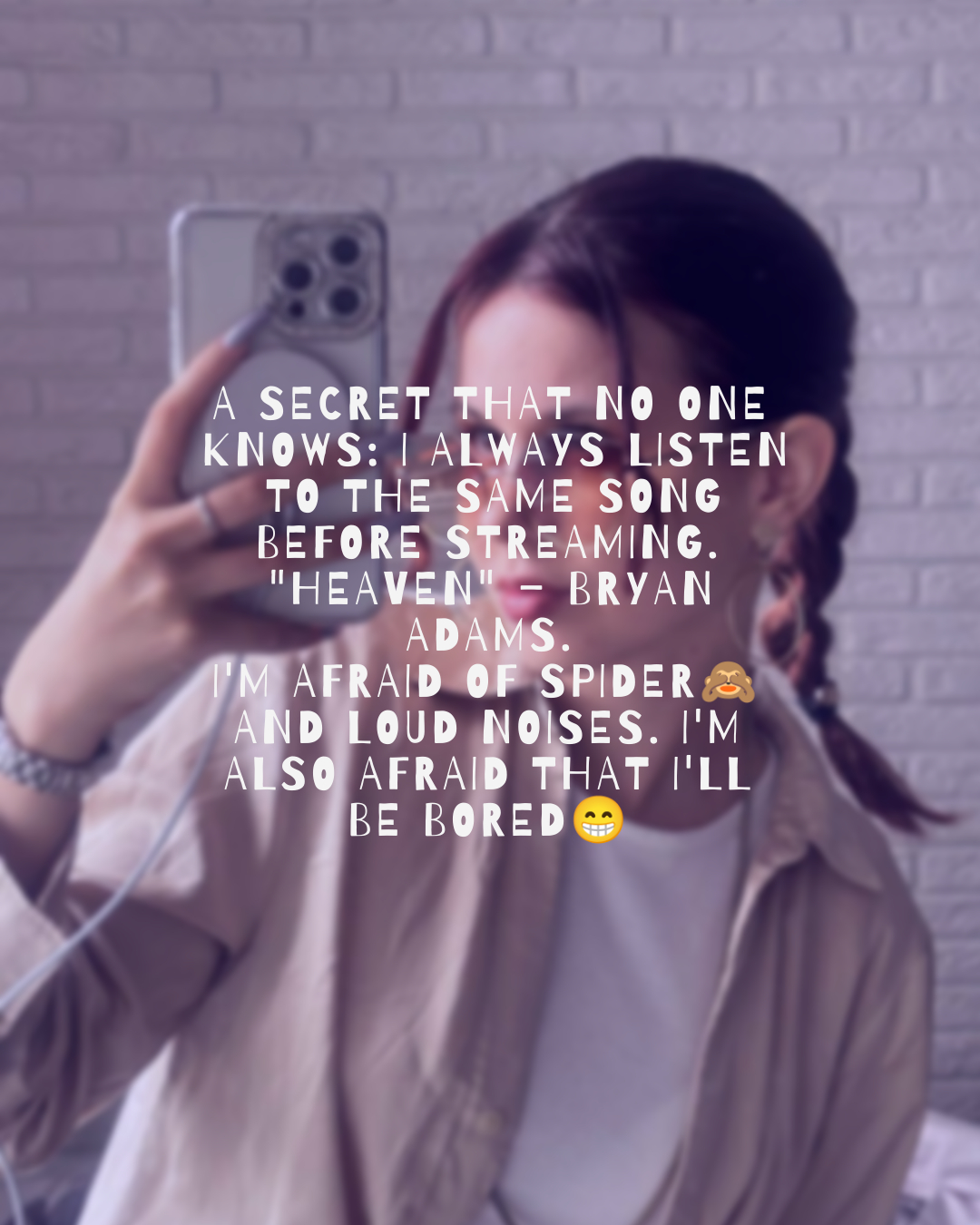 GirlNextDoorTV One secret about me😇 image: 1