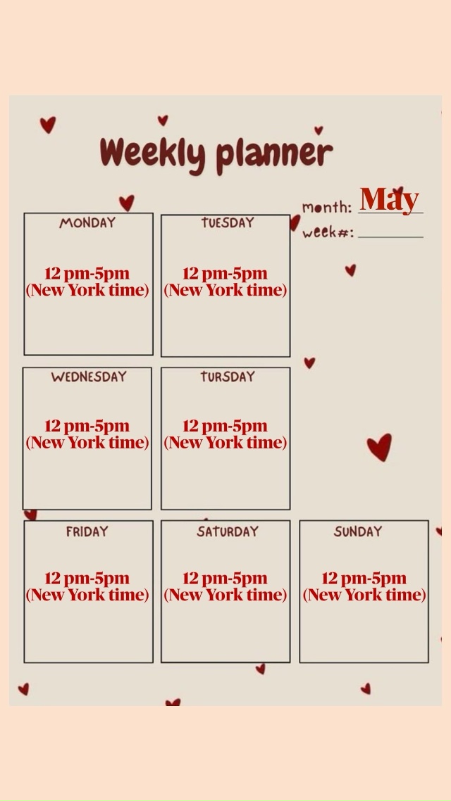 Dia_Tony Our schedule💥✌ image: 1