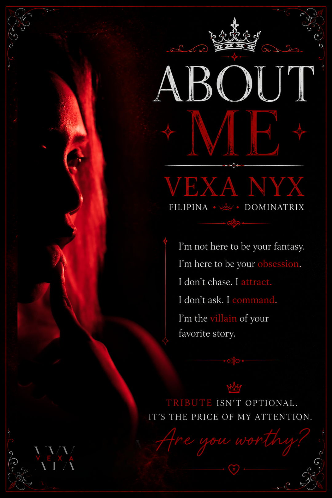 VexaNyx Ready to worship? image: 2