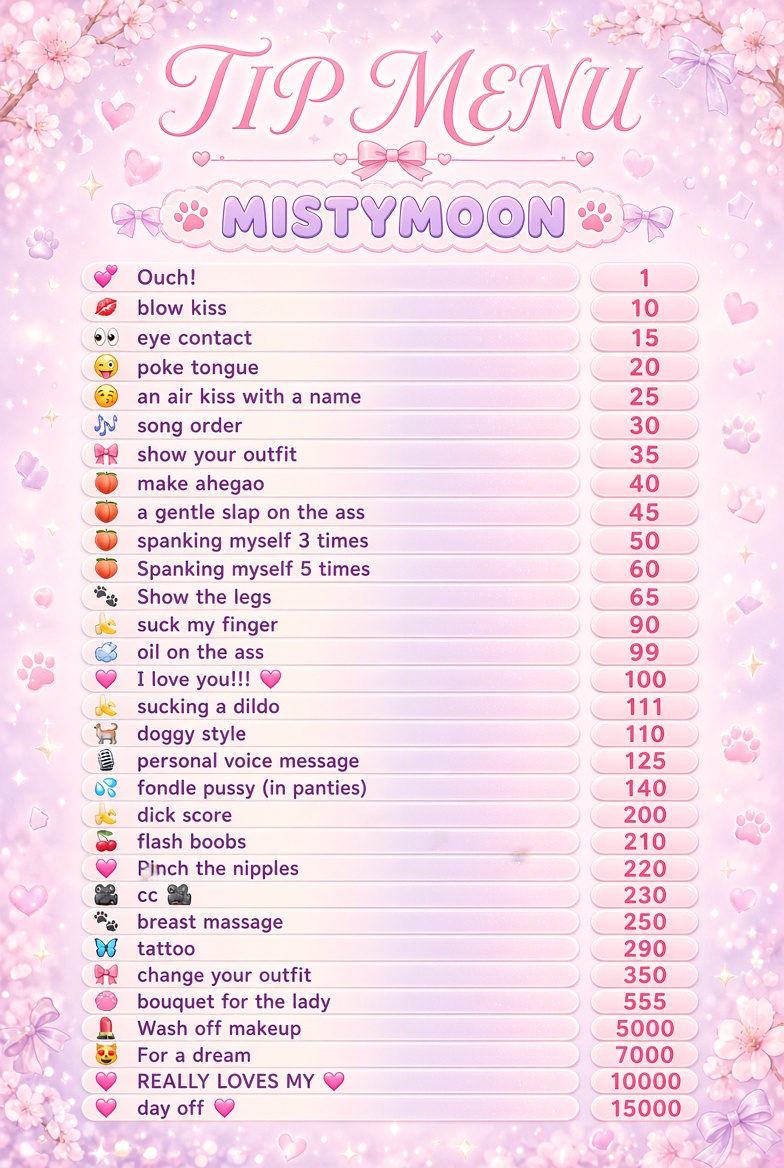 -MistyMoon- 🩷Tip Menu🩷 image: 1