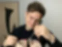 Boy eats legs