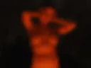 My silhouette by candlelight...