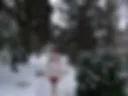 My body against the background of snow.