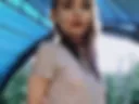 In a white wet T-shirt