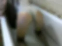 13. in the bathroom