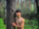 Naked in the forest