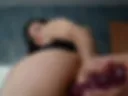 Glass dildo ass