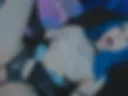 Blue-haired maid