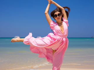 Dress on the beach