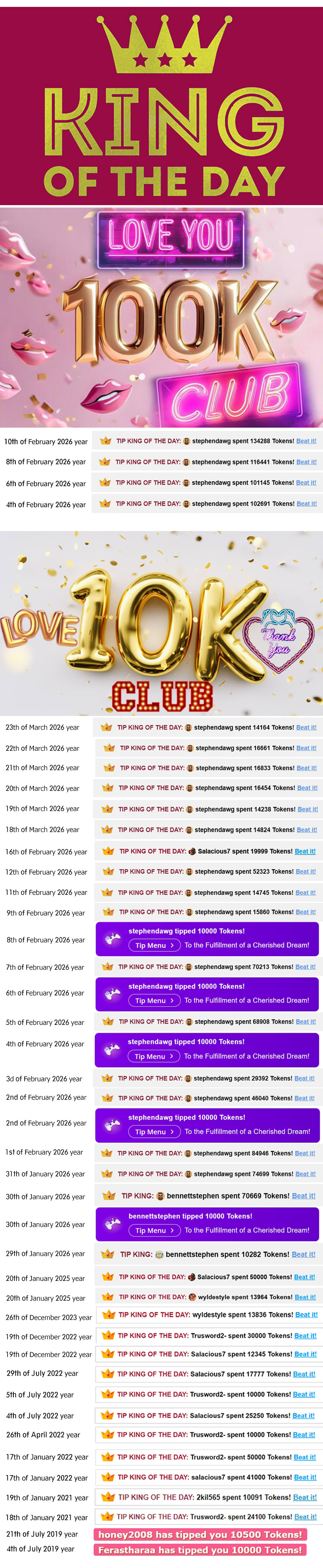 SimaGoldy Welcome to MY 100 000 Tokens & 10 000 Tokens Clubs! image: 1
