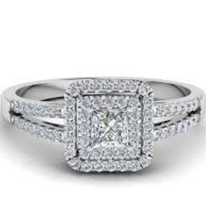 Ring with a diamond