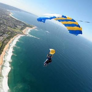 Jump with a parachute