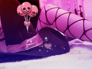 Stockings, legs and feet