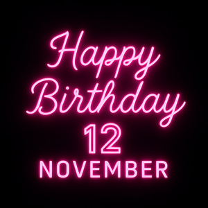 My birthday is November 12th