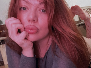 In pink