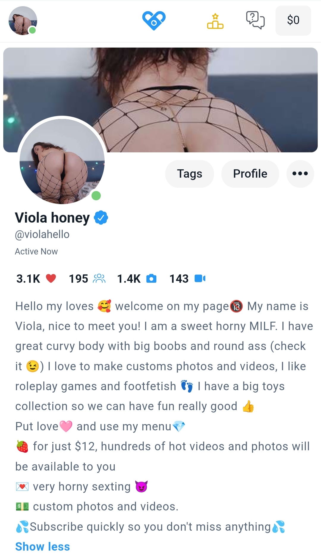 Violasweety Follow me on my FANSLY image: 1