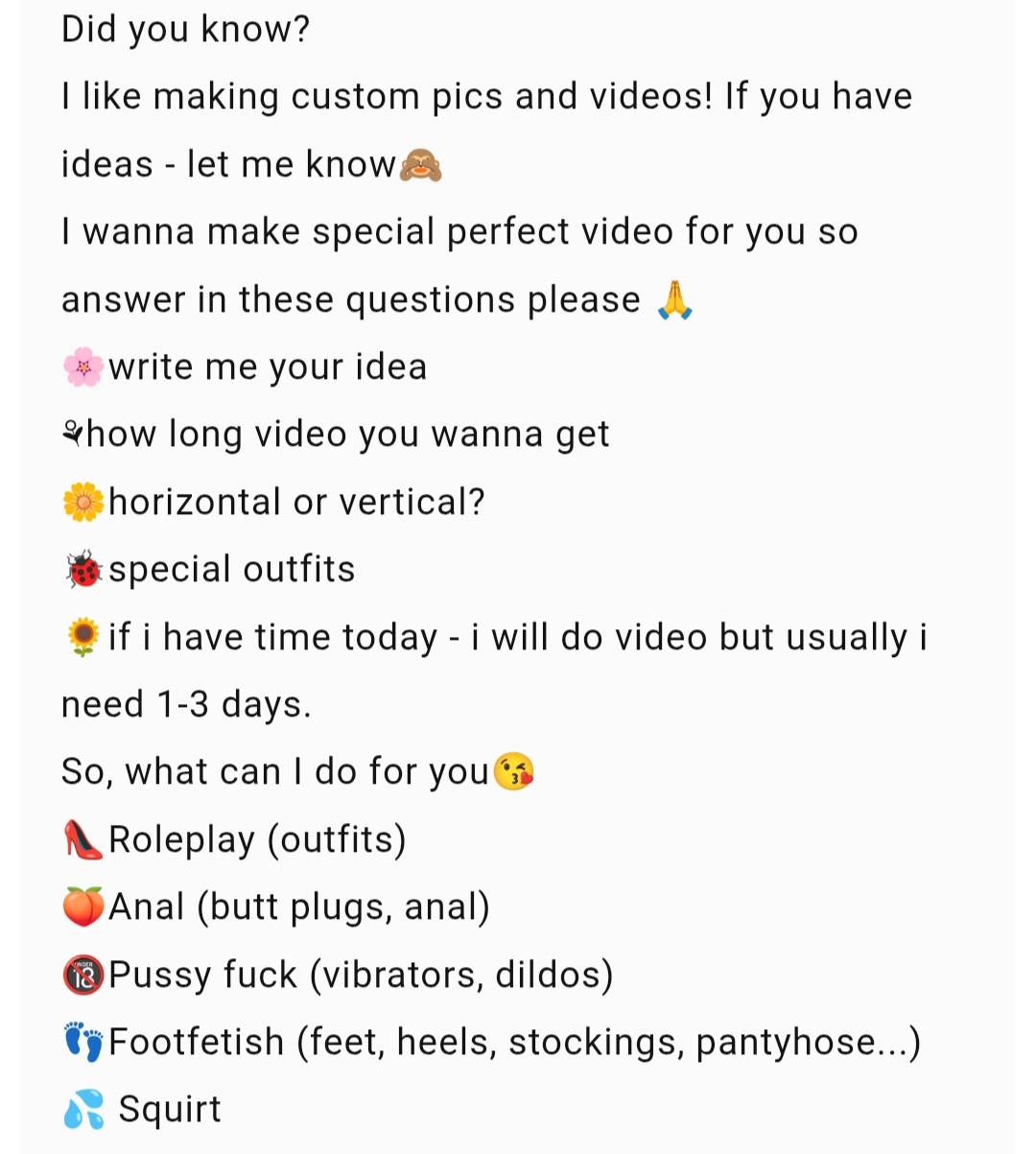 Violasweety 🔞 I make custom videos 🔞 image: 2