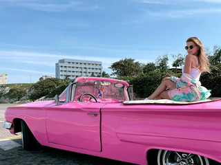 Pink car