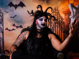 “The most desired sinner of the night 👹💋”