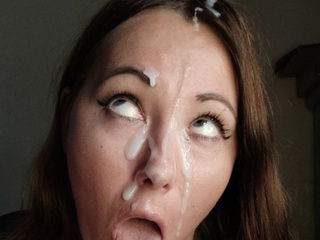 Cum on face