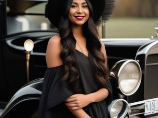 LADY in BLACK!!