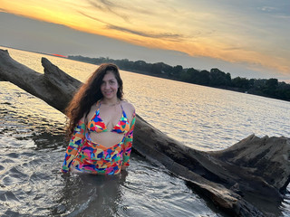 at the beach