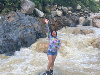in the river