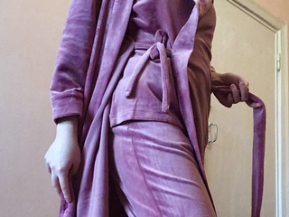 Mistress in a bathrobe