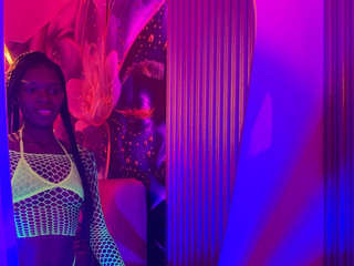 in the mirror with the lights