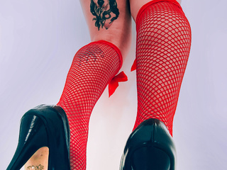 I like heels and fishnets