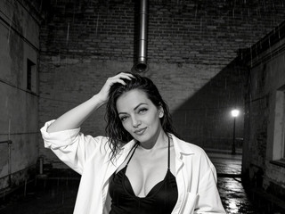 black and white
