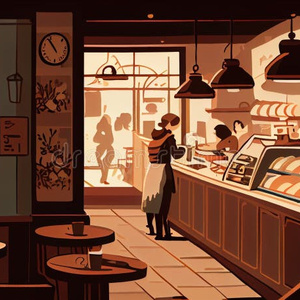 To have a coffee shop ☕