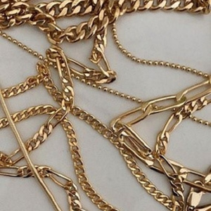Gold jewelry.