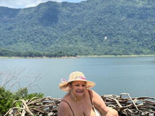 rest day in a Colombian dam