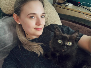 Me and Lucik(the cat)|