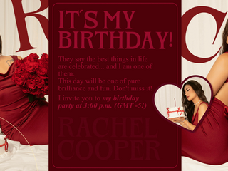 I invite you to spend my birthday with me! 🎀